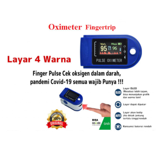 Oximeter Fingertrip - oximeter 4 warna LCD -Oxymeter Full Colour LK87